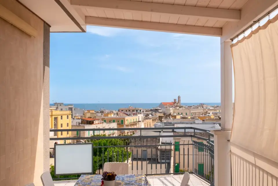Attico vista mare, la terrazza